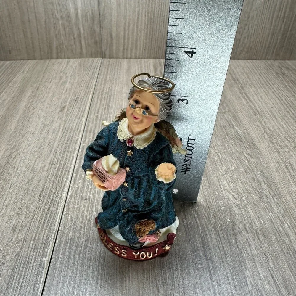 Boyds Bears The Wee Folkstone Collection Nana Angelbless Resin Handmade # 36009